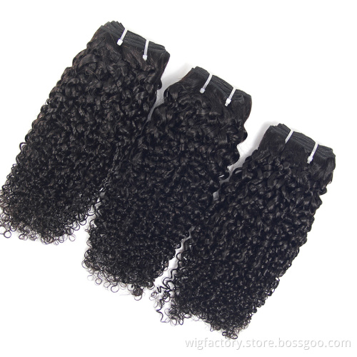 Cuticle Aligned 11a grade hair weave, vietnamese pixel curl double drawn human hair, unprocessed 11a mink brazilian hair